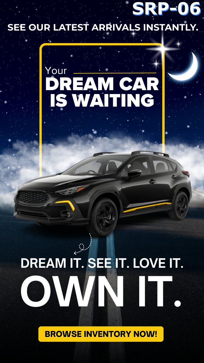 Your dream car is waiting ? browse the latest dealership inventory arrivals instantly SRP banner ad.