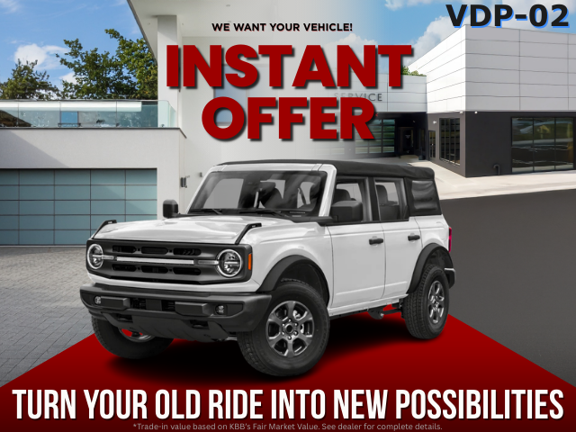 Trade-in advertising insert for car dealer website listings