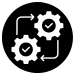 Effortless integration workflow icon